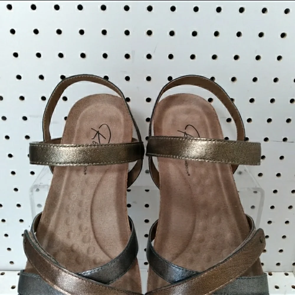Ros Hommerson | Multi Leather Sandals | Women's Cork-wrapped Flat Wedge Strappy
